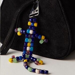 Free People Beaded lizard Bag Charm NWOT